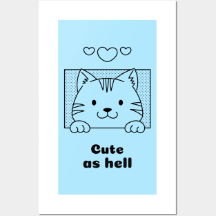 Very cute cat design Posters and Art